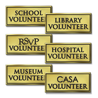 Designated Volunteers - 6 Generic OR Personalizated Designations